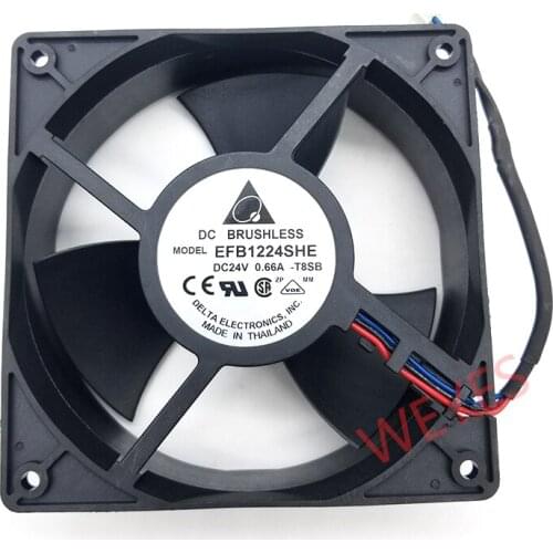 Original EFB1224SHE-T8SB 12038 24V 0.66A Inverter Fan