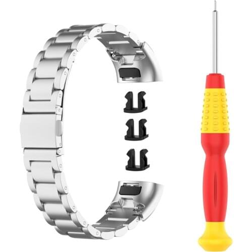 Stainless Steel Watchbands For Huawei Band 4 Pro Band 3 Pro Band 3 Watch Wrist Band With Snap Button Tool For Huawei Watch Strap