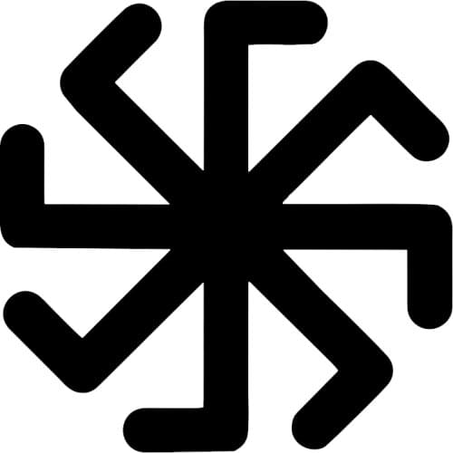 S50791# Various Sizes Car Stickers Vinyl Decal Древнерусский символ Ладинец Motorcycle Decorative Accessories Laptop Helmet