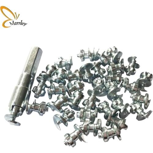 Marrkey 20PCS 9mm Tires Studs Screw/Car Styling Spikes for Tires/Winter Tire Snow Chains Spikes for Truck SUV Motorcycle MS110