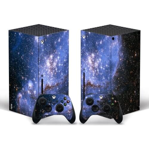 Glaxy Style For Xbox Series X Sticker Decal Skin Cover for For Xbox Series X Console and 2 Controllers