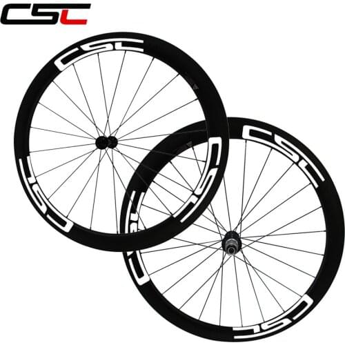 CSC 1500g 700C full carbon 50mm 23mm clincher bike wheels with Powerway R13 hub Basalt brake surface sapim cx ray pillar spoke