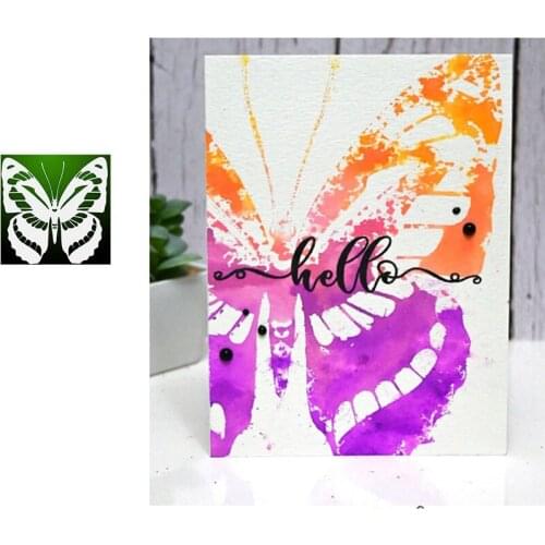 Butterfly Stencil Hexapod Metal Cutting Dice And Stamps Stencils For Scrapbooking Stamps Embossing Mold Diy Paper Cards Craft