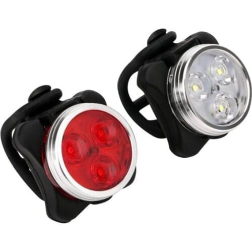 USB Rechargeable Built-in Battery LED Bicycle Light Bike lamp Cycling Set Bright Front Headlight Rear Back Tail Lanterna 4 Modes