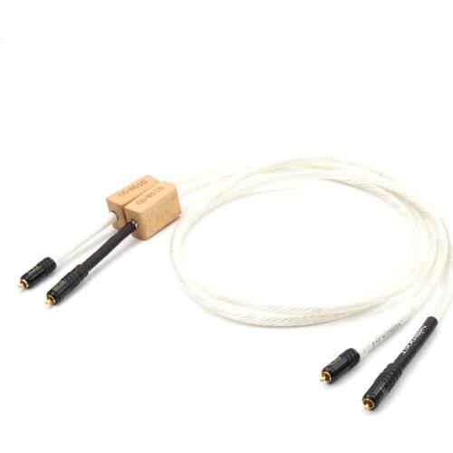 Pair HiFi Audio Reference Interconnect RCA Audio cable, with WBT-0144 RCA plug