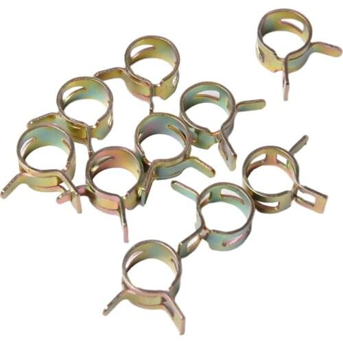 100x Air Pipe Clamps For Fuel Hose, Spring Clip For Water Pipe, 6-15mm