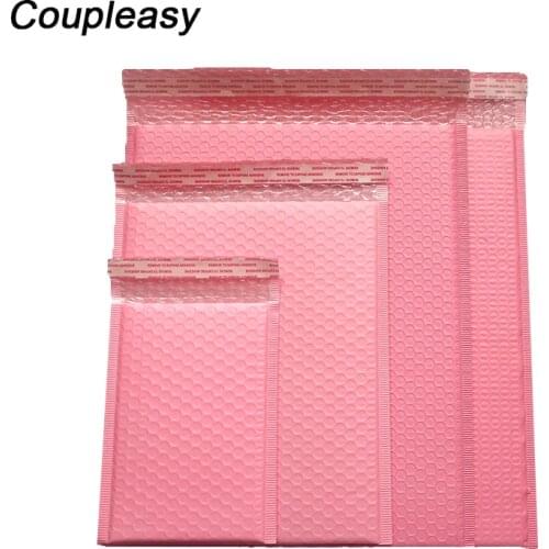 11 Sizes Bubble Mailer Waterproof Shipping Envelopes with Bubble Postal Mailing Bags Pink Plastic Courier Bag 20Pcs