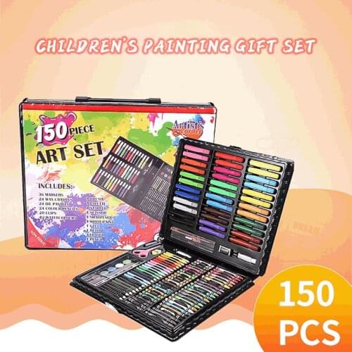 150 Childrens Brush Art Stationery Student/Childrens Painting Tool Set Environmental Protection