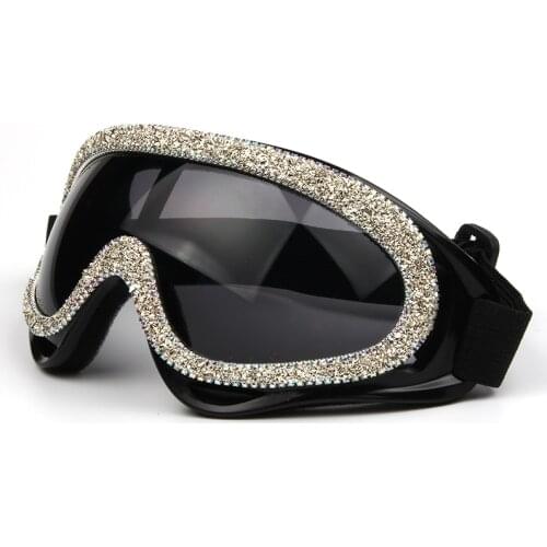 2020 Fashion oversized windproof sunglasses women luxury designer rhinestone goggles men sunglasses