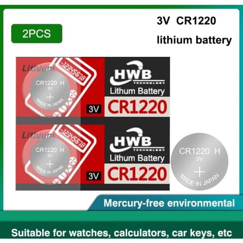 Hot sale For maxell 2pc original cr1220 cr 1220 3v button battery button battery DL1220 BR1220 ECR1220 LM1220 KCR1220 KL1220