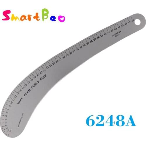 Aluminum Garment Curve Ruler 48cm Metal VARY FORM SEWING RULER; # 6248A