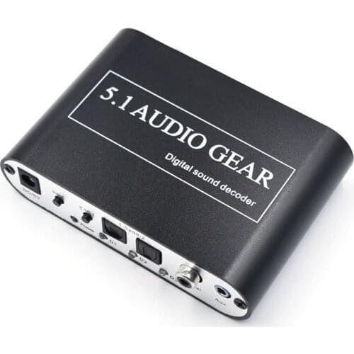 5.1 Audio Decoder Digital SPDIF Coaxial To RCA DTS AC3 Optical Digital 5.1 CH Amplifier Analog Converte HD Audio Decoder
