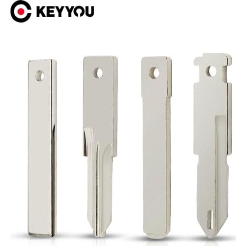 KEYYOU For Renault Nissan Peugeot Citroen Remote Fob Key Blank VAC102 VA2 HU83 NE73 Uncut Key Blade