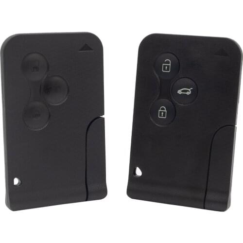 WhatsKey 3 Button Smart Card Remote Key Shell Case cover For Renault Clio 3 Logan Koleos Megane 2 3 Scenic Card 2003-2008