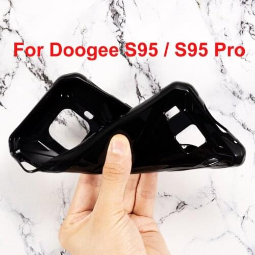 Doogee S95 Pro Case Silicon Cover Soft TPU Matte Pudding Solid Black Phone Protector Shell For Doogee S 95 Capa Coque 6.3 inch