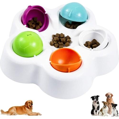 Dog Puzzle Toys Interactive Food Dispensing Toys Puppy Puzzle Slow Feeder Perfect for Beginner Entertaining Pet IQ Intelligent
