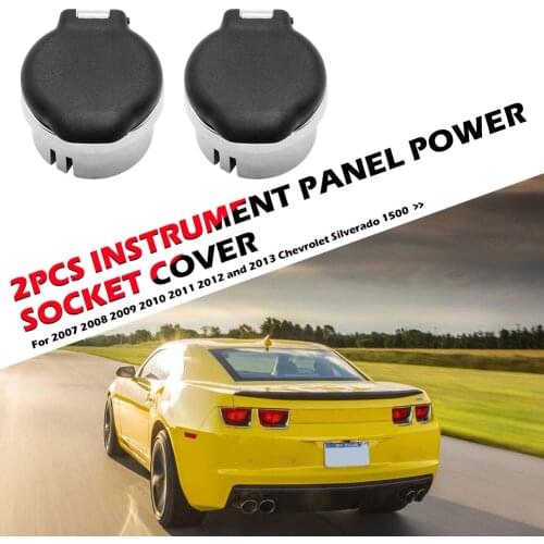 2x Cigarette Lighter Kit Receptacle Cap for Silverado Tahoe Sierra 2007-2013 Unique Parts Portable Car Ornaments