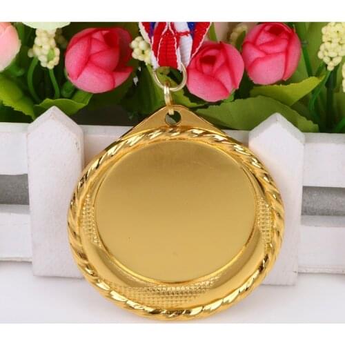 Size 6.8MM Blank Medals Gold Color Medal and Silver Color Medal and Branze Color Medal