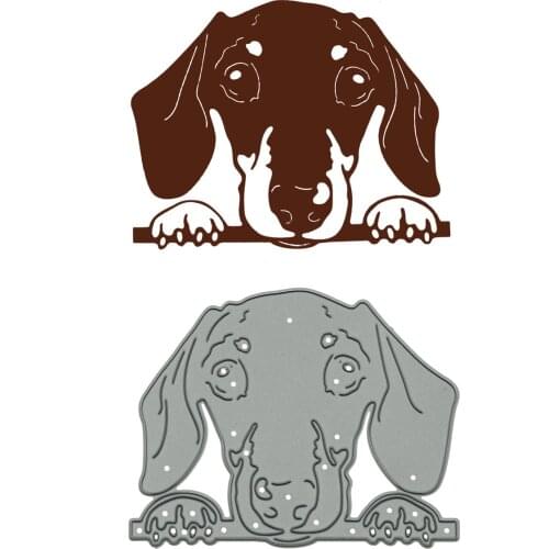 Dachshund Dog Pattern Metal Cutting Dies Craft Paper Cutter For Clipart Card Photo Album Decorating Scrapbooking Mold