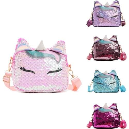 Fashion Sequin Chain Shoulder Bag Women Girls Cute Glitter Sequins Crossbody Bag Casual Travel Mini Messenger Handbag purple