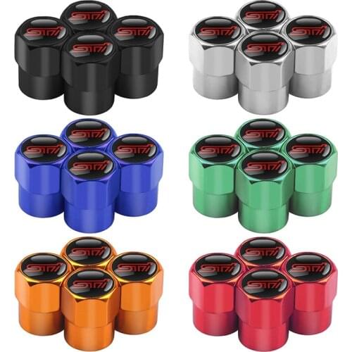 Fashion Metal Car Wheel Tire Valve Caps case For Subaru STI Legacy Forester Outback Rally WRX WRC Impreza Car Styling 4Pcs
