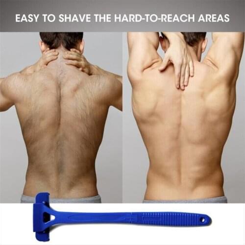 Men Safety Body Hair Shaver with 5 Blades Adjustable Long Handle Hair Razor Back Hair Trimmer Hair Removal Tool Men Shaving Tool