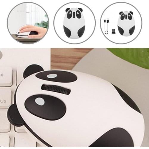 Compact Durable 2.4G 1200DPI Panda Sensitive Mouse ABS Office Mouse Long Standby Time Computer Accessories
