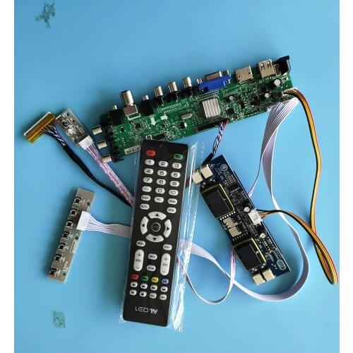 Kit for M170E5-L06/M170E5-L0E 1280X1024 30pin 4 CCFL board AV TV HDMI VGA Controller USB DVB-T2 DVB-T Digital LCD Panel remote