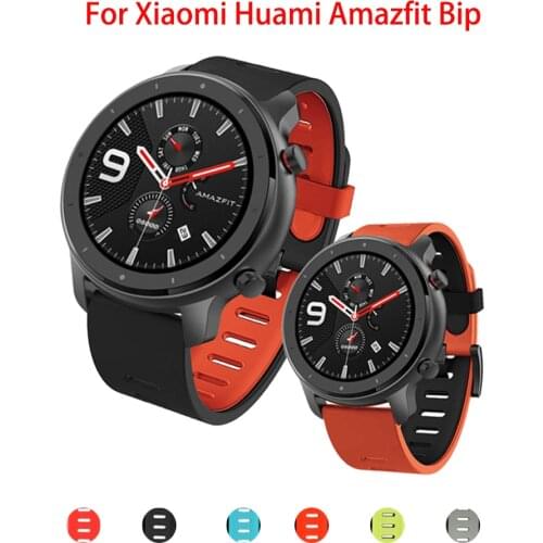 For amazfit acessorios Silicone Wrist Strap for Xiaomi Huami Amazfit PACE stratos 2 2S Watch 22mm Replacement Band watch correa