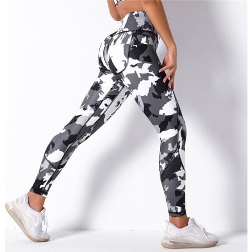 Rooftrellen 25%Spandex High Waist Leggings Printed Fitness Pants For Women Push Up Sports Leggings Sexy Gym Pants Femme