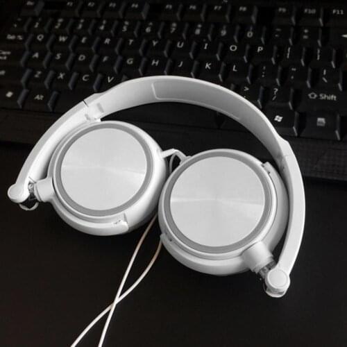 S1 3.5mm Wired Headphone Foldable Stereo Bass Earphones MP3 Music K Song Gaming Headset With Mic For Mobile Phone Computer