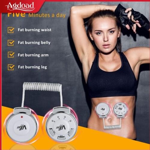 Sport Body Shaping Machine Electric EMS Muscle Stimulator Fat Burner Belly Arm Leg Waist Slimming Massager USB Charging