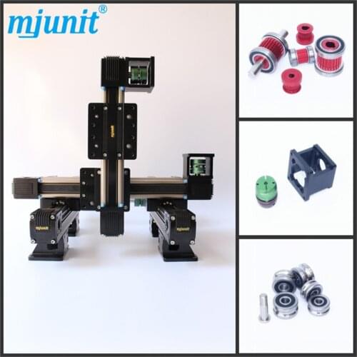 Belt drive linear actuator machine use the linear guide of 60 servo motor