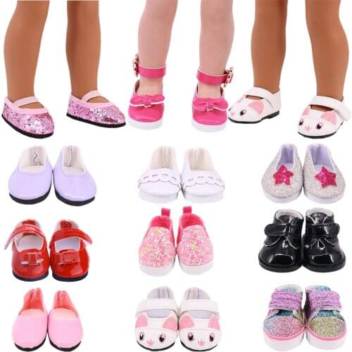 Blythe Doll Shoes Flat Leather Velcro Design Cute For 14 Inch Wellie Wisher & 32-34 Cm Paola Reina & Nancy Doll,Kids Toy Gifts