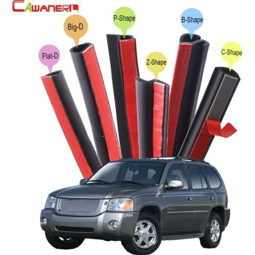 Cawanerl Car Trunk Hood Door Sealing Strip Kit Rubber Weatherstrip Seal Edge Trim For GMC Jimm Terrain Acadia Envoy Yukon