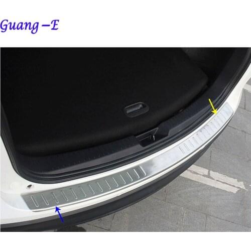 Car Body External Rear Bumper Protect Trim Cover Detector Stainless Steel Plate Pedal For Mazda CX-5 CX5 2013 2014 2015 2016