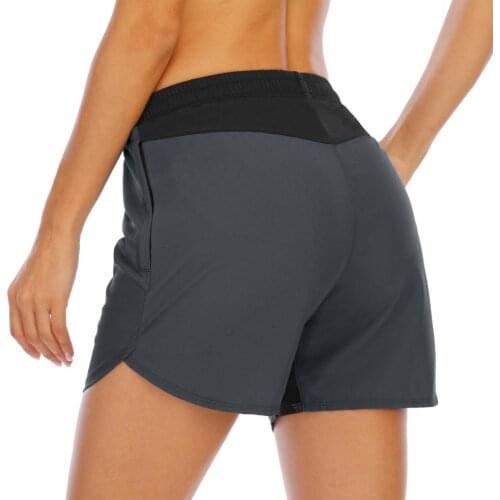 Women Shorts Loose Shorts Elastic band style Quick Dry Women Pockets Elastic Sports Shorts for Fitness Summer 2021