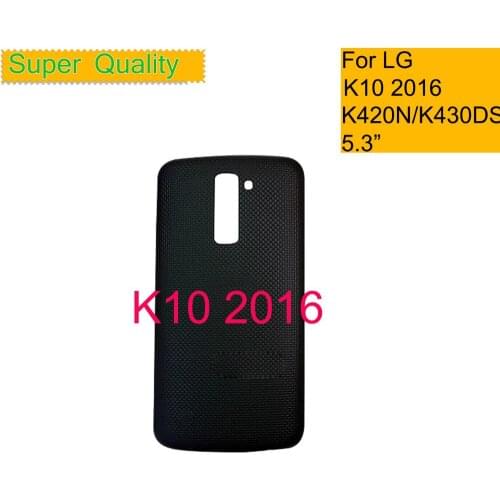 10Pcs/Lot For LG K10 2016 K410F M2 K430T K420N K430DS Housing Battery Cover Back Cover Case Rear Door Chassis Shell Replacement