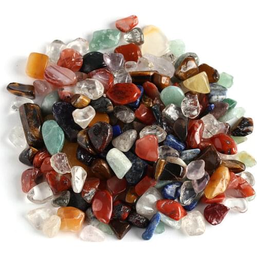 100g/lot Colorful Home Decor Natural Quartz Crystal Stone Rock Chips Healing Specimens Quartz Stone Gifts Collectables