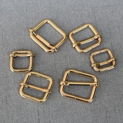 100 Pcs/Pack 15mm 20mm 25mm Webbing Metal Adjuster Slider Rucksack Bag Handbag Cat Dog Collar Sewing Accessories Purse Straps