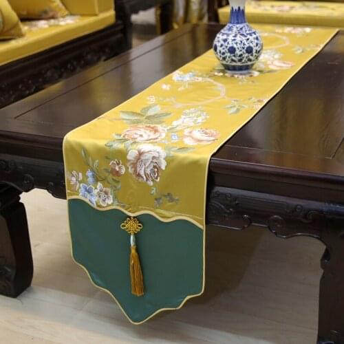 150/180/210cmClassical Table Runners Quality Tablecloth Wedding Table Runners Wedding Decoration Home Deco Western Tablecloths