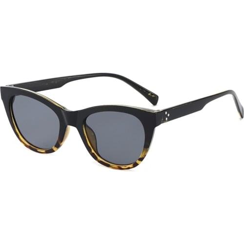 2020 NEW Fashion Round Cat Eye Sun Glasses Brand Design Women Men Vintage Colorful Cateye Sunglasses Rivet Oculos De Sol UV400