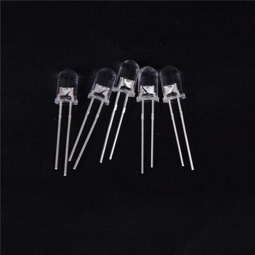 22PCS 5mm Superbright White Round LED 20000 Mcd 3.2-3.4V