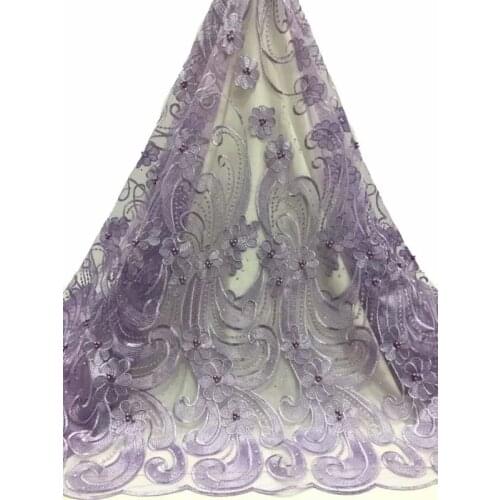 5yards/piece Latest EmbroideryFrench Voile Lace High Quality African tulle Lace Fabric For Wedding/Party Dresses DIY Women Dress