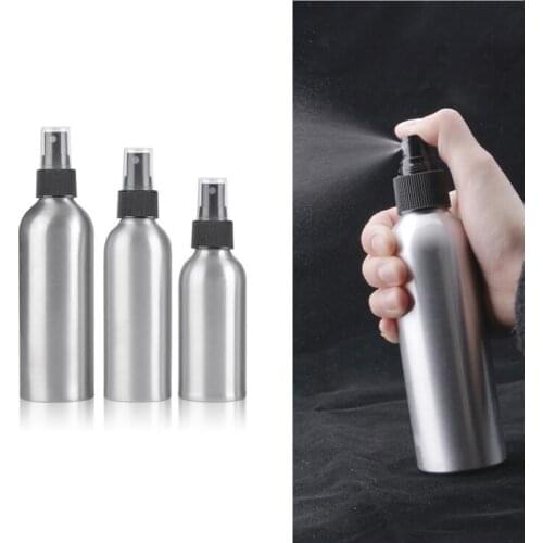 30ml/50ml/100ml/120ml/150ml/250ml Aluminum Spray Bottle Portable Mini Perfume Bottles Empty Refillable Cosmetic Sprayer Atomizer