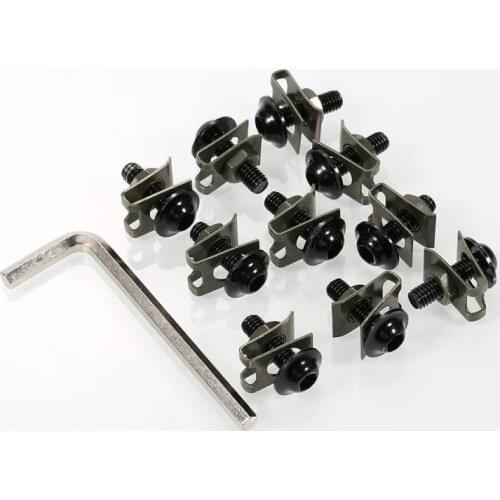 Bodywork Screws Nut Fastener Clip Nut Auto Replacement Bolts Accessories Parts M6 6mm Sportbike Fairing Body Bolt Kit Screw