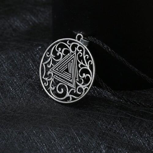 CHENGXUN Norse Mythology Pendent Necklace for Women Men Stainless Daily Jewelry Piercing Cirrus Characteristic Girl