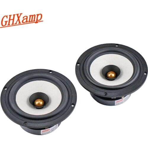 GHXAMP 5.25 Inch Full Range Speaker Bullet Loudspeaker Mica Paper Cone For HiFi Theatre Bookself Audio Unit 12W 25W 2PCS