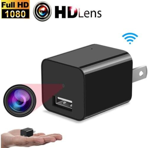 HD 1080P Wifi Camera Mini Plug Camera USB Wall Chargers Wireless Portable Camera Security Video Recorder Dynamic Monitor P2P
