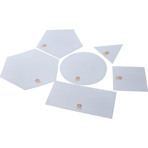 Ceramic art contour plate geometric plate ceramic art tool printing plate convenient and practical set of 6 creative production